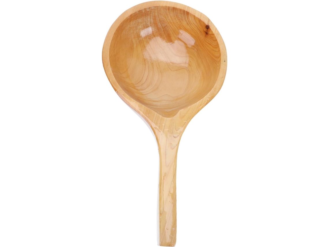Cucharón De Agua De Madera De Cedro Maciza, 1 Pieza, Multifuncional, Mango Ergonómico.