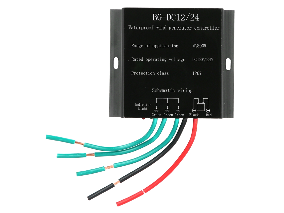 Veloriskku-controlador De Carga Para Turbina Eólica 800w Fo8‑12/24v Regulador De Generador Eólico