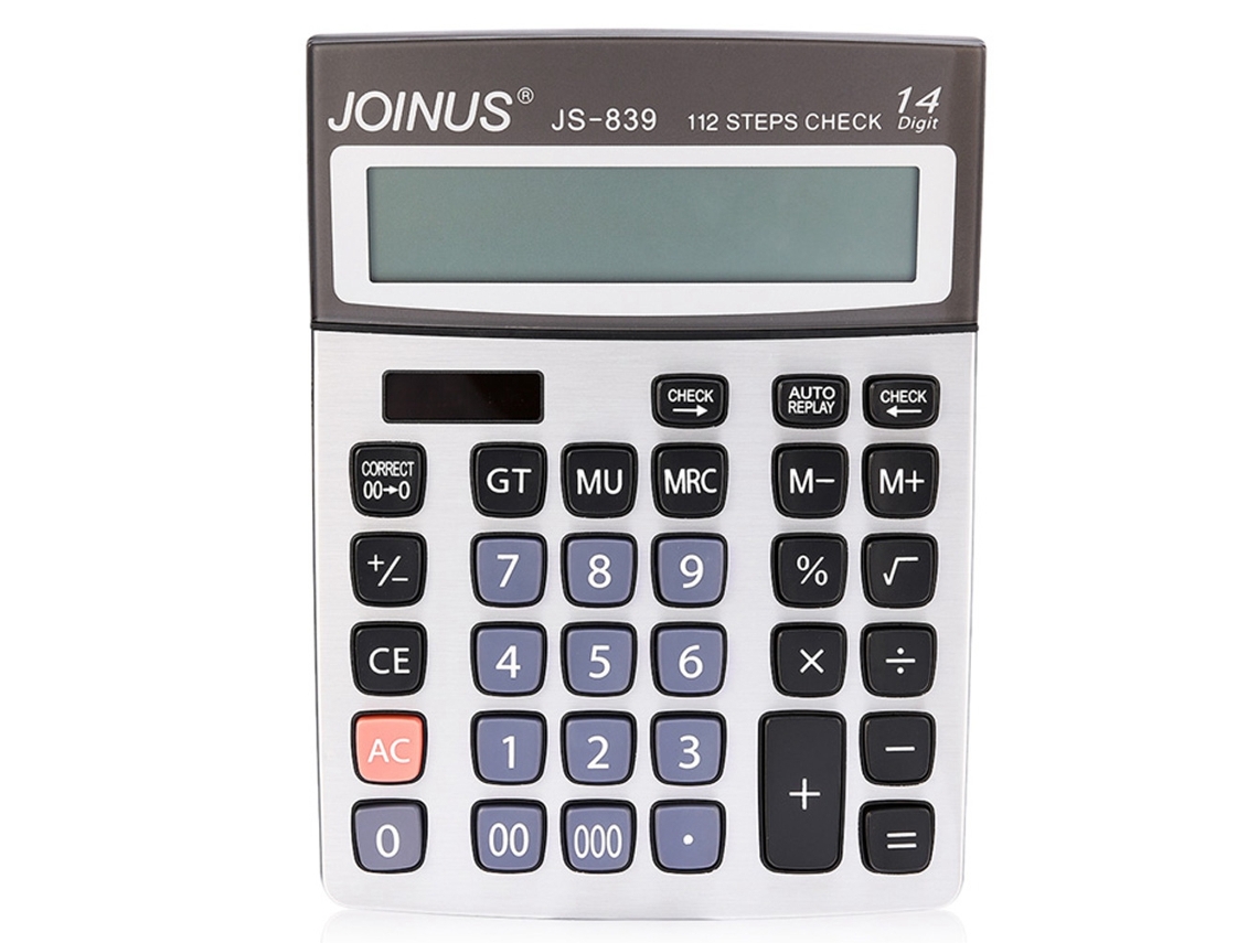 Calculadora financiera científica profesional de 14 dígitos