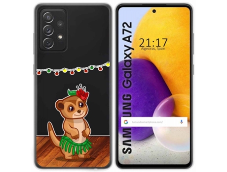 Carcasa Samsung Galaxy A72 TUMUNDOSMARTPHONE Dibujos Transparente Multicolor
