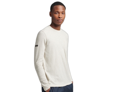 Camiseta para Hombre SUPERDRY (Algodón - 2XL - Blanco)