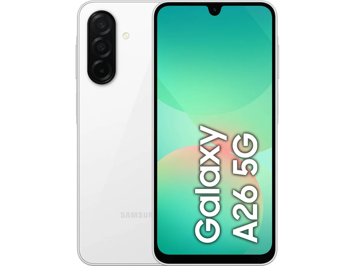 Smartphone SAMSUNG Galaxy A26 (6.7'' - 6 GB - 128 GB - Branco)