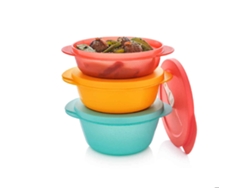 Conjunto de 3 Cajas 390Ml 560Ml 775Ml Crystalwave TUPPERWARE