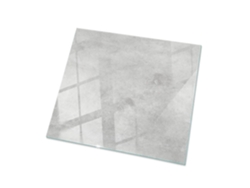 Tablero de cristal cuadrado de Espelharte (50 x 50 cm - Textura de hormigón con arañazos - Gris)