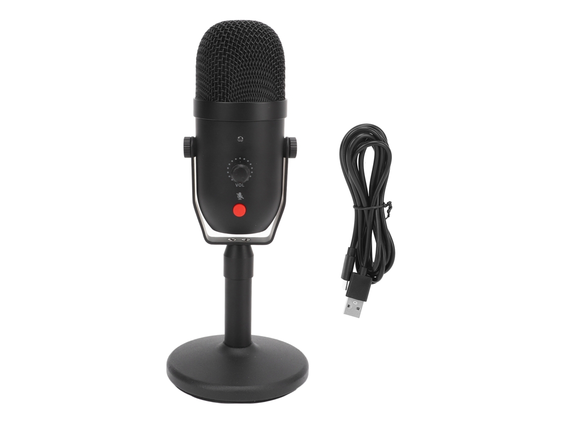 Micrófono de condensador USB 2026 con reducción de ruido cardioide inteligente para juegos, podcasts y grabaciones.
