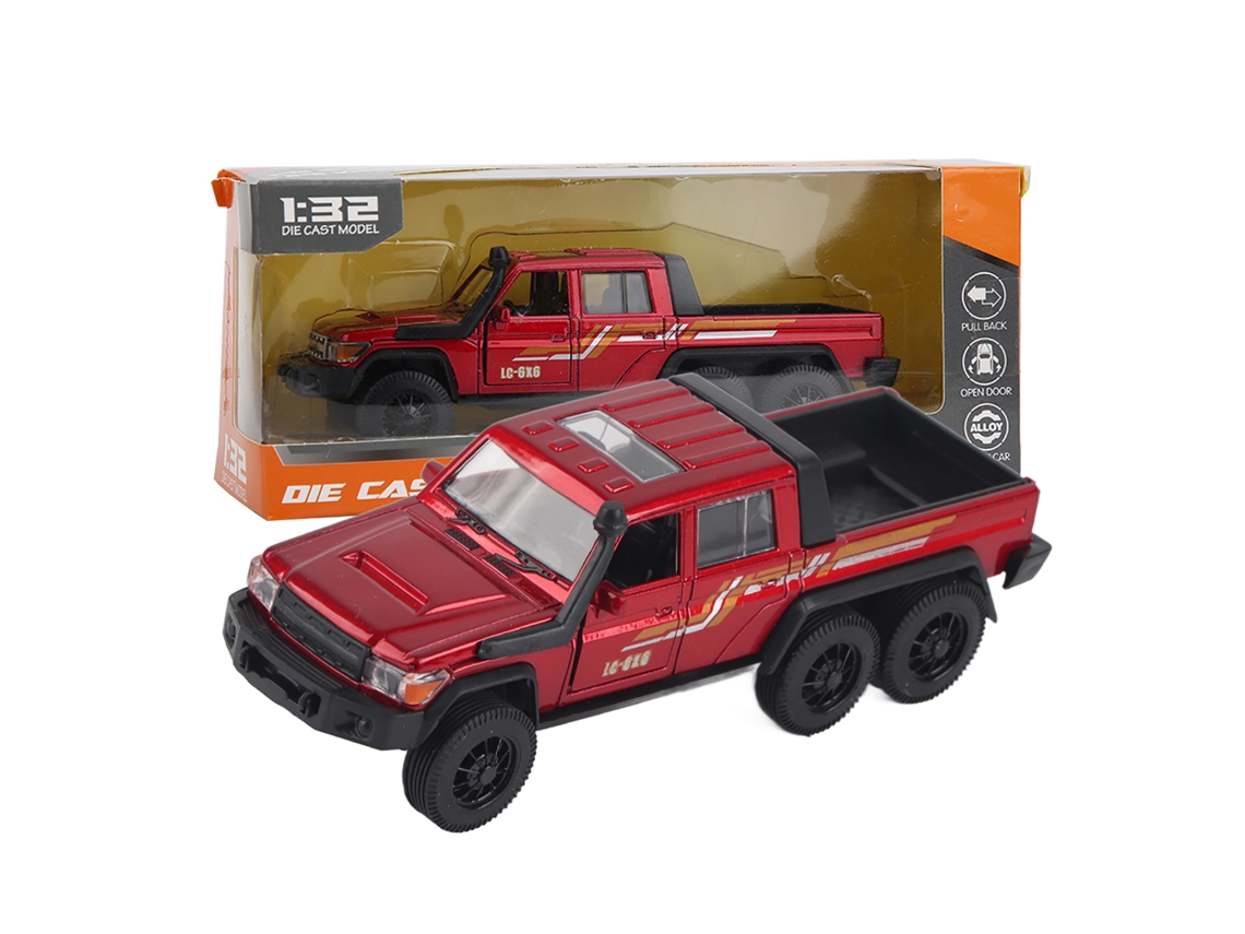 Carro De Liga 1:32 Com Luz E Som, Modelo De Veículo Simulado, Brinquedo Para Crianças Vermelho