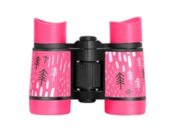 Telescopio para niños con goma antigolpes y peso ajustable, mini telescopio 4x30 Gusshious rosa