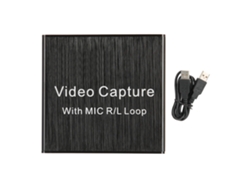Tarjeta De Captura De Vídeo Usb 2.0 Hdmi Con Salida En Bucle, Compatible Con 4k, 1080p/30hz, Micrófono Y Audio Estéreo.