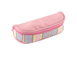 Estuche con cremallera, neceser de viaje, pequeño, con asa para fácil agarre