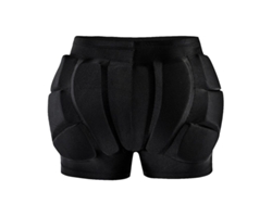 Protector De Cadera Para Patinaje Con Almohadillas Espesas Shorts Deportivos Para Niños Ski Snowboard M Negro