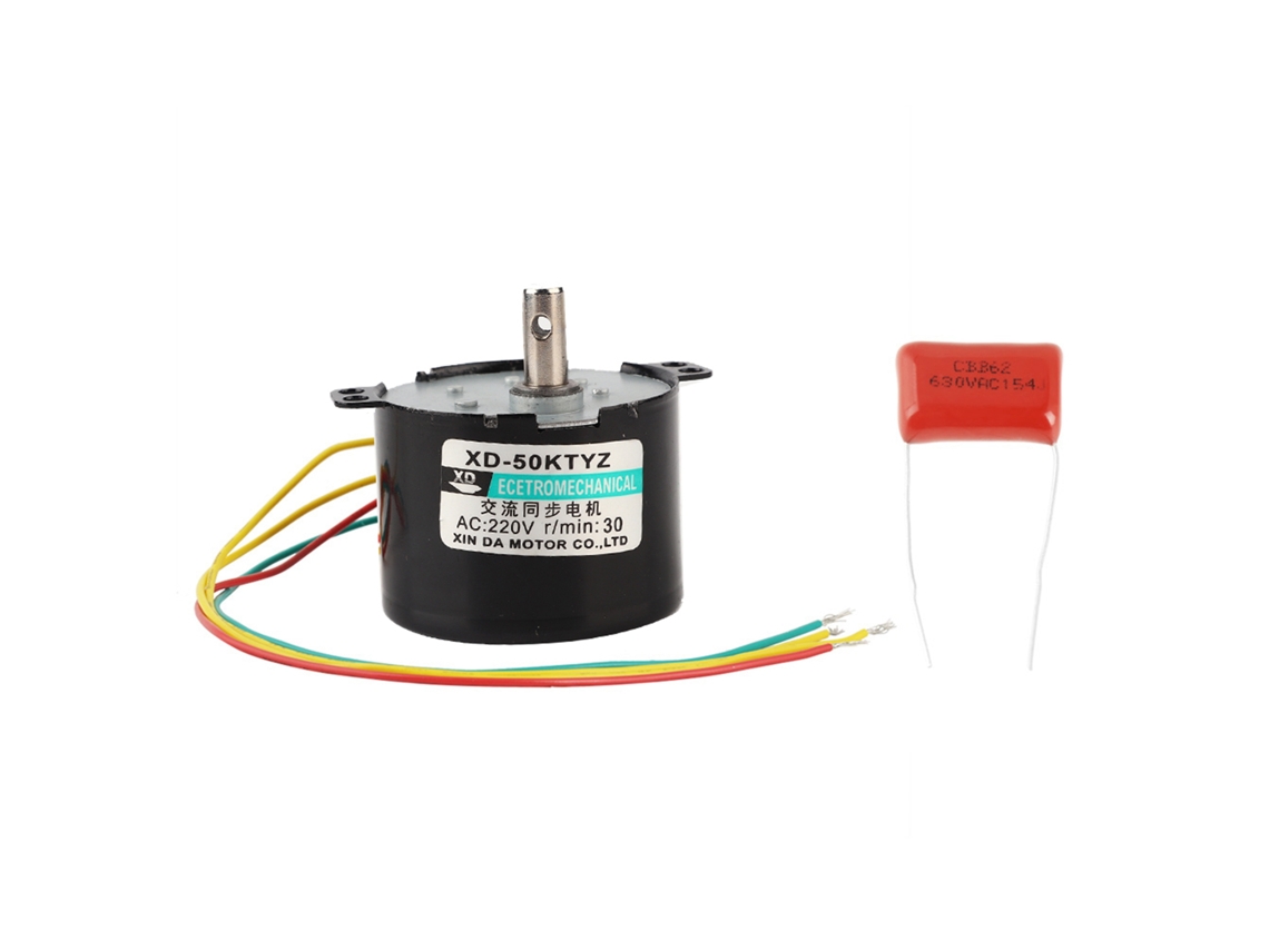 Motor Síncrono Miniatura De Baja Velocidad Y Alto Par, 30 Rpm, Ac220v, Cw/ccw.