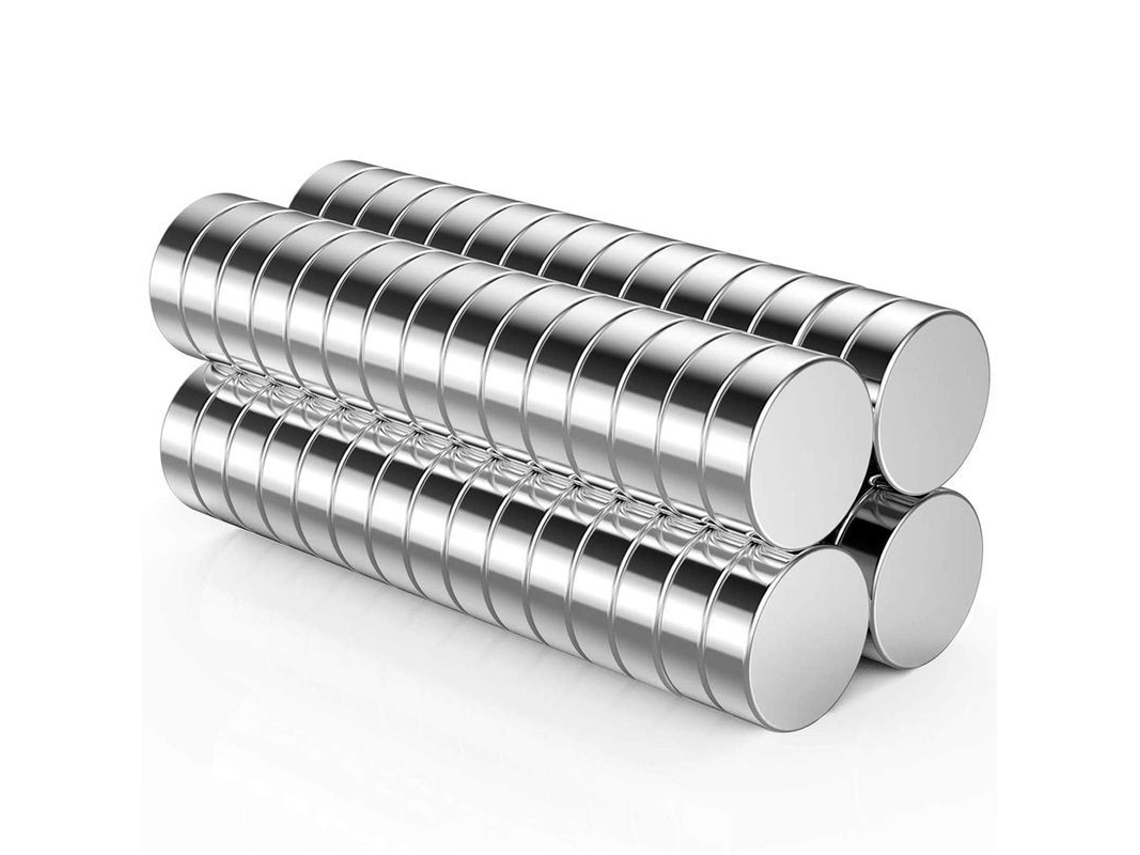 2026-imanes Redondos Mini Fuerte Para Nevera Pizarra Oficina Manualidades 10mm×3mm 60 Unidades