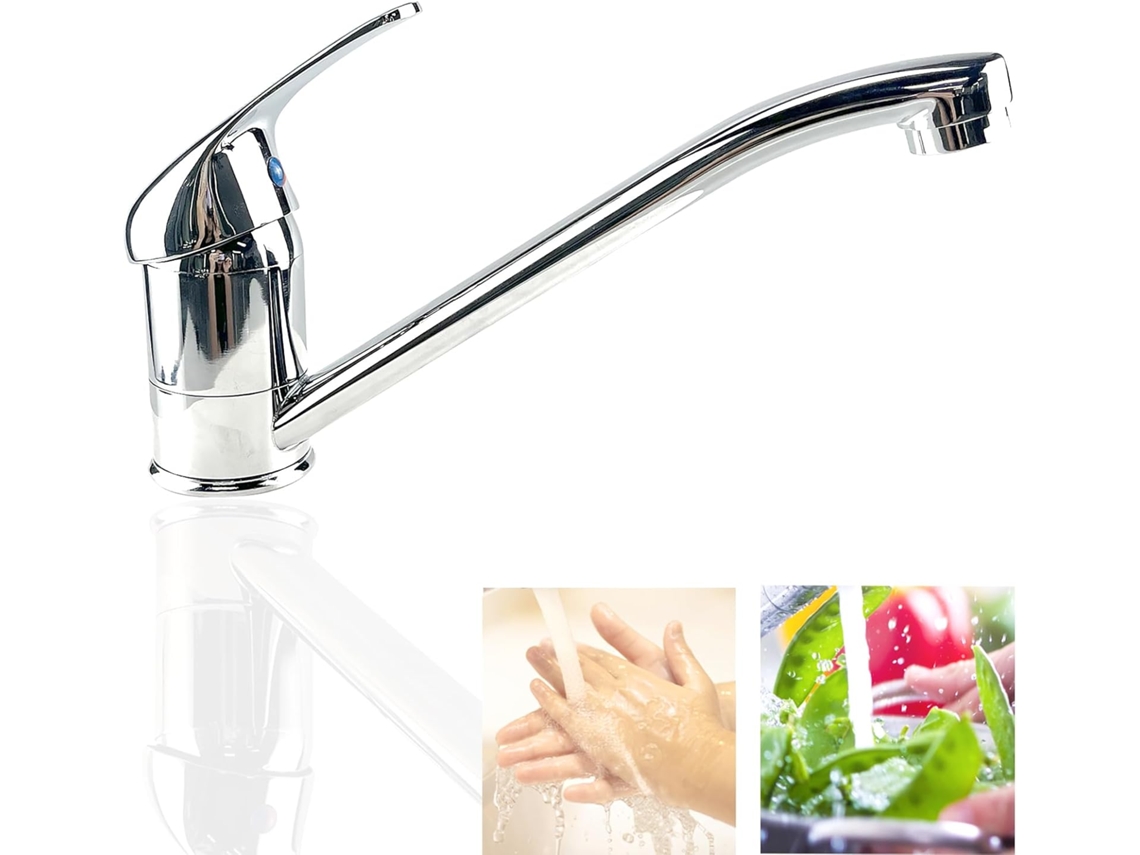 Torneira De Cozinha Cromada, Douche Extraível Relavaev