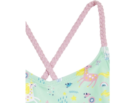 Traje UV de Niña PLAYSHOES Bañador Pieza Protección Verde (4/5 años)