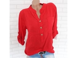 2026-blusa De Lino Para Mujer Con Manga Enrollable Y Bajo Asimétrico