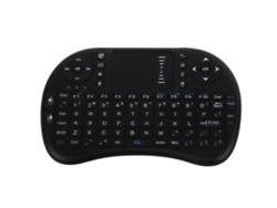 Teclado inalámbrico Aetheria Mini de 2,4 GHz con ratón y mando a distancia, 83 teclas QWERTY, panel táctil.