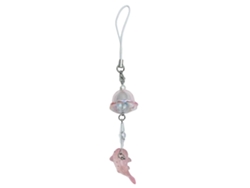 Llavero con colgante de delfín y medusa, accesorio decorativo con cuentas de resina para teléfonos móviles Rosewell