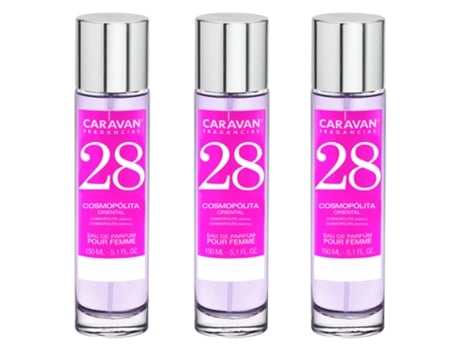 3x Perfume de Mujer Nº28 150ml CARAVAN