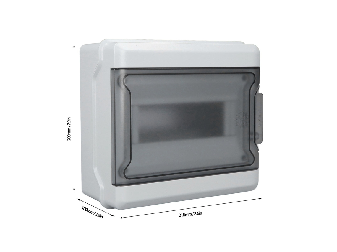 2026as-caja De Distribución Protectora De 9 Vías Con Tapa Transparente Ip65 Impermeable Para Montaje Exterior
