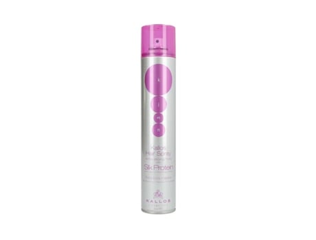 Laca de Fijación Extra Fuerte KALLOS COSMETICS KJMN Silk Protein (500 ml - Extrafuerte)