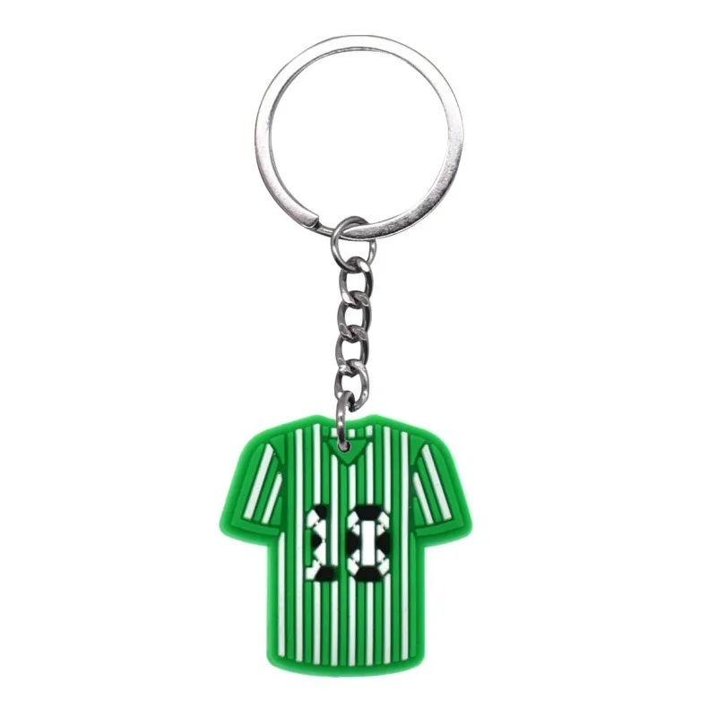 (paquete De 2) Llaveros Con Temática De Fútbol, De Goma Blanda De Pvc, Colgantes Decorativos