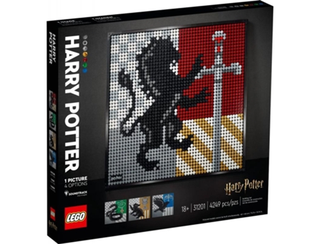 Escudos de Hogwarts de Harry Potter Lego-Arts
