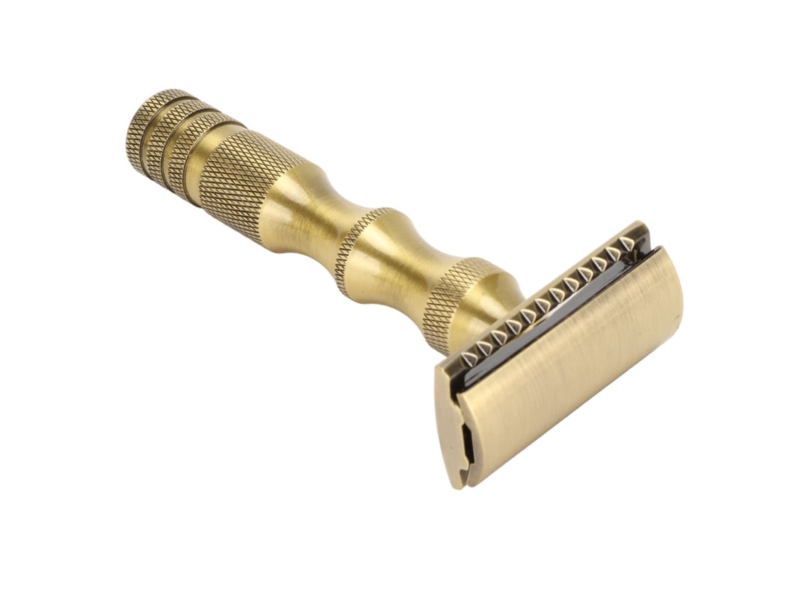 Afeitadora De Barba Manual Con Cuchillas Dobles Reemplazables, Antideslizante Y Segura, Herramienta Para Afeitado De Barba Para Hogar Y Viaje