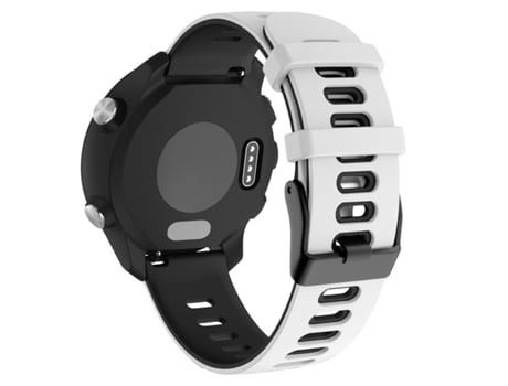 20 mm para Huawei Watch GT2e 42 mm / Samsung Galaxy Watch Active 2 Correa de reloj de silicona (blanco + negro)