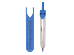 Alicates De Ecg De Acero Inoxidable, Regla De 0-2,4 Pulgadas, Compás, Herramienta Médica Para Enfermería, Azul