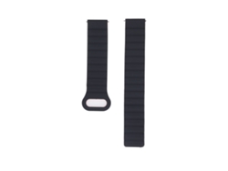 Correa Magnética De Silicona De 20 Mm Con Cierre Rápido Para Galaxy Watch Gt Amazfit Gtr (negro/naranja)