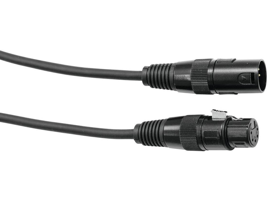 Cable EUROLITE Xlr 5Pin 1 m Bk
