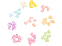 Figuras Miniatura Animales Marinos Juego 50 Resina Fosforescente Accesorios Relajantes Decoración Terrarios