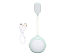 Lámpara De Mesa Led Pequeña, Luz Suave, Protección Ocular, Recargable Por Usb, Verde