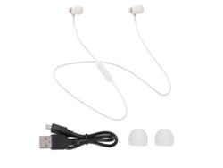 Auriculares inalámbricos Bluetooth, blancos, con carga portátil EOOCOO