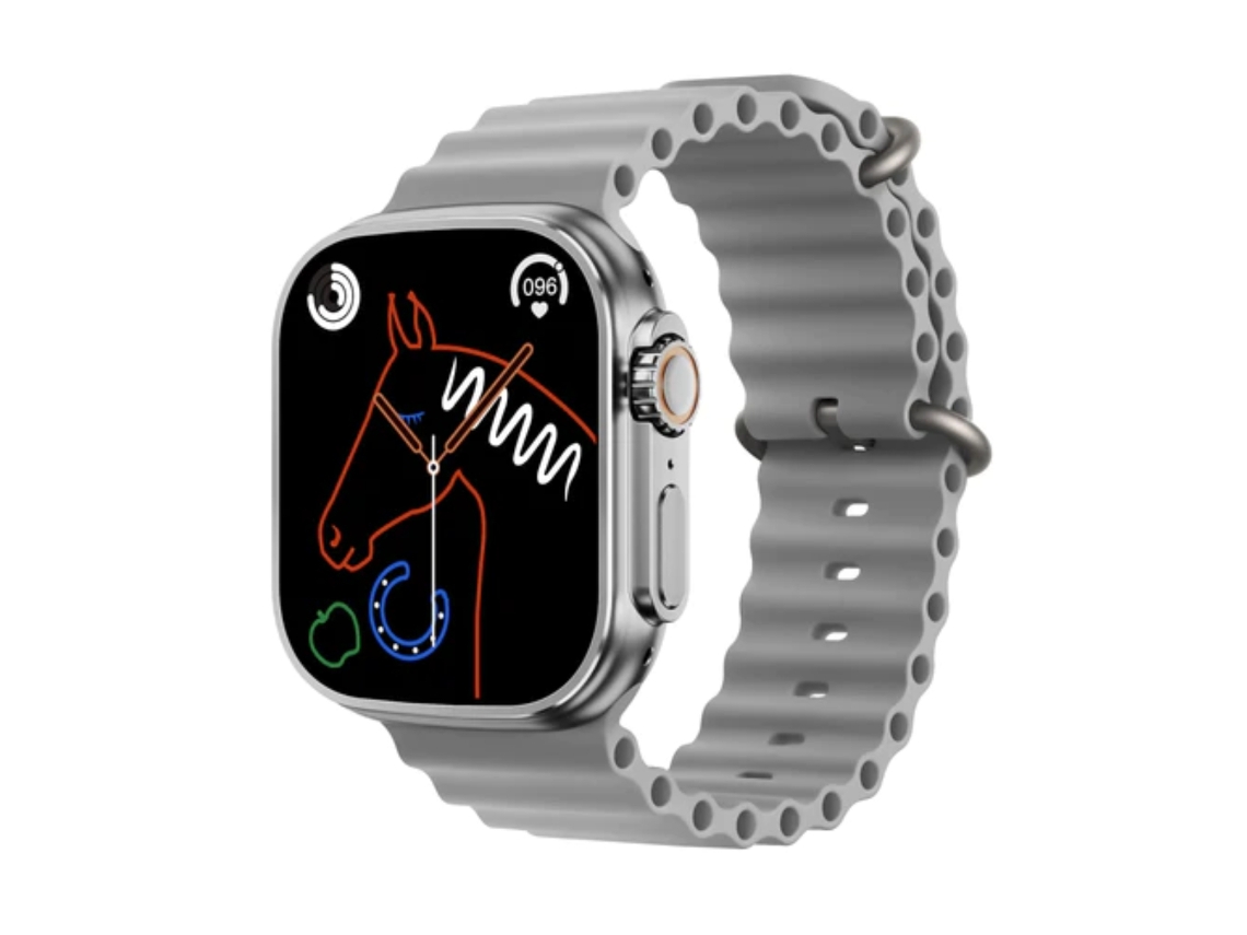 Smartwatch KLACK S 8 Ultra Racing Modos Completo Universal Gris