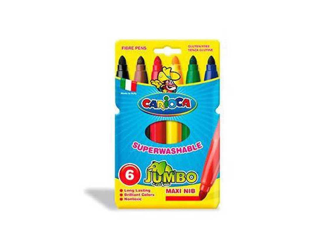 Marcador Jumbo Carioca 6 Unidades