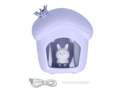 Humidificador de aire USB portátil con 2 velocidades y depósito de agua visible de 350 ml