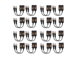 Transmisor Balun De Vídeo Pasivo 1080p Ahd Hd-cvi Tvi Cvbs, 16 Pares Utp, Hasta 350m-600m