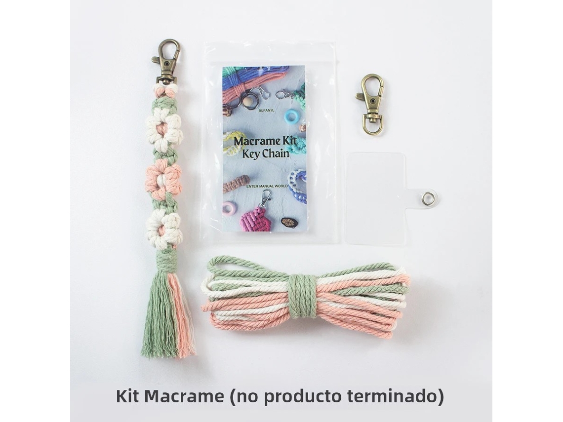 Conjunto de llaveros de margaritas tejidas a mano, con tutorial para principiantes, llavero colgante con borla de margarita para hacer tú mismo
