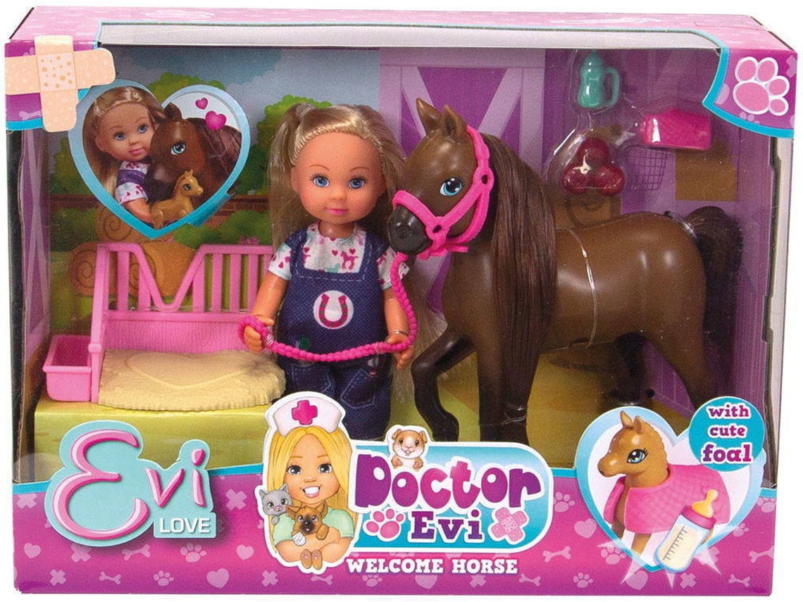 Muñeca SIMBA TOYS ESPAÑA Evi Love Veterinaria Caballos