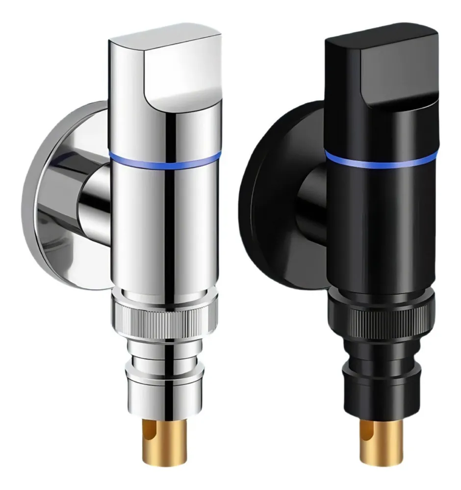 Grifo Para Lavadora G1/2 De 2 Piezas Con Válvula De Cierre Chrui