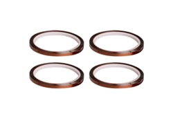 4 rollos de cintas térmicas de 0,5 cm x 33 m, resistentes a altas temperaturas y con aislamiento por sublimación, de Rosewell.