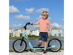 Patinete Infantil Con Freno Y Altura Regulable, Azul Claro.