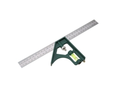 Regla Escuadra Ajustable De Acero Inoxidable De 300 Mm Con Nivel De Burbuja De 45/90 Grados.