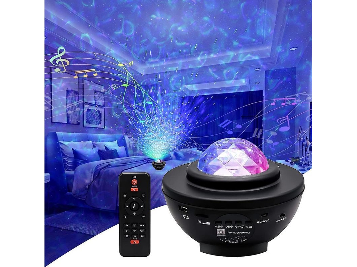 Proyector De Estrellas Led Con Luz Nocturna Y Música Bluetooth, Proyector De Galaxias
