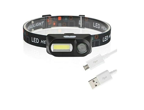 Linterna frontal LED recargable por USB Linterna frontal YIZHOOD Lantern-0161 Linterna frontal impermeable 180 LM (COB) 100 LM (XPE) Linterna front...