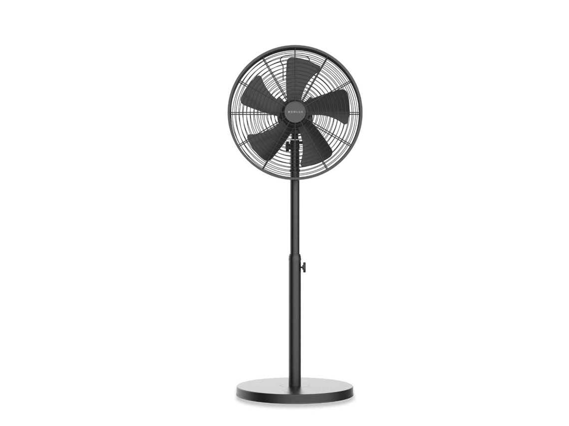 Ventilador de Pie Negro Newlux Smart 5 W1250 5 Aspas de ø40cm