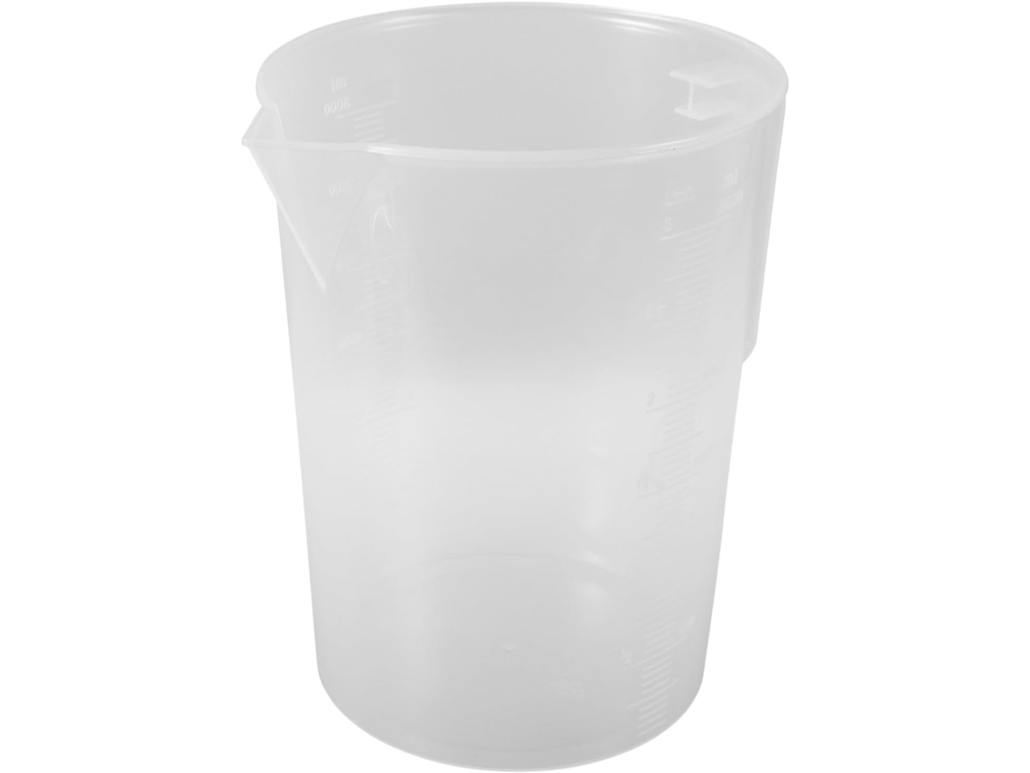 Vaso Medidor Líquidos Graduado, Plástico Resistente, Boca Ancha, Para Cocina Laboratorio,
