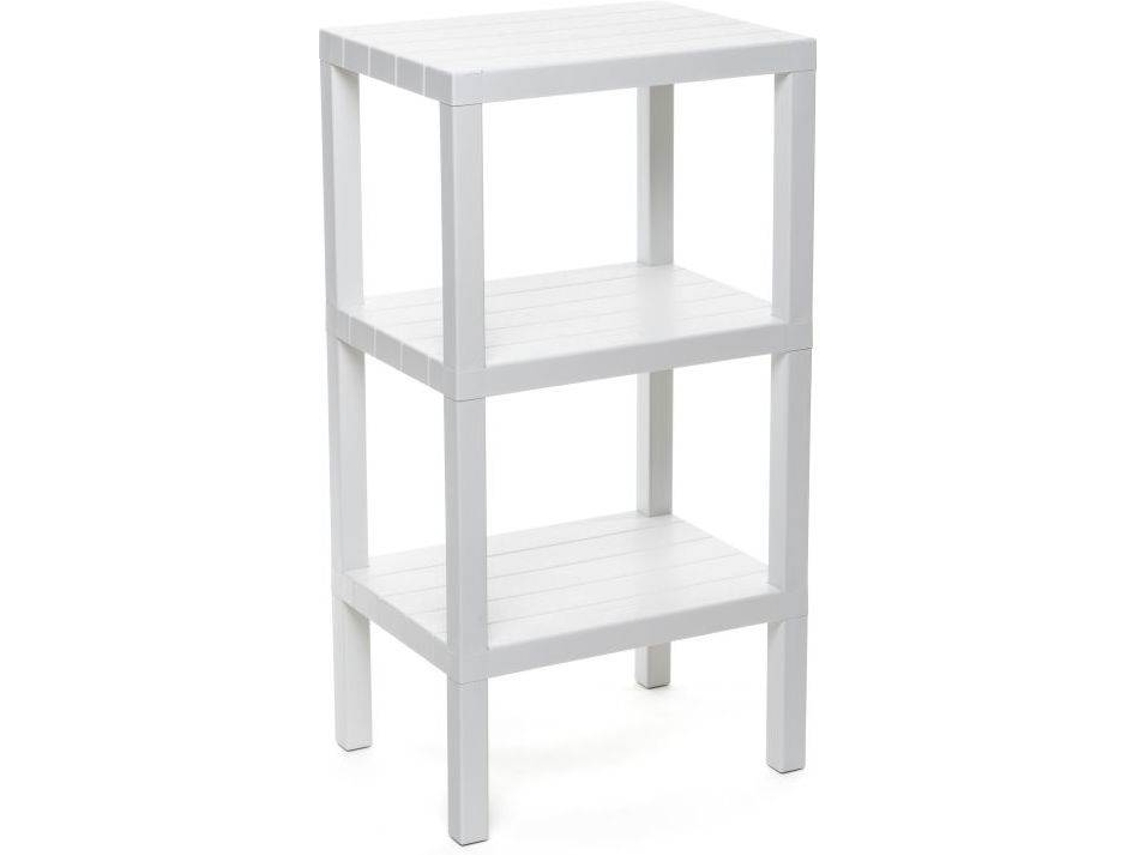 Estantería TATAY Lombok 3 4481201 Rectangular Blanco (Polipropileno Plástico - 38x29x75,5 cm)