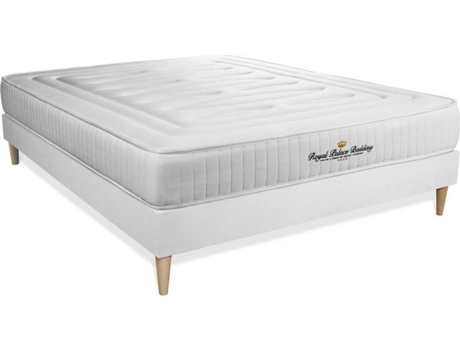 Conjunto de Somier Blanco + Colchón ROYAL PALACE BEDDING Nottingham (135x200 cm - Espuma Viscoelástica)